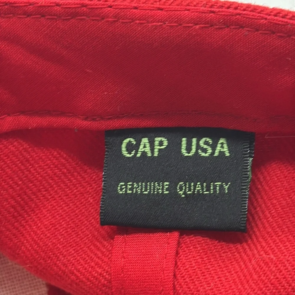 United States Marine Corps Red Baseball Cap Adjustable HT8260 - Picture 5 of 5